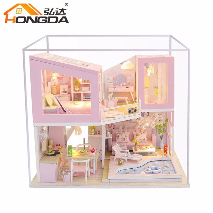 Children Wooden Toys Doll House