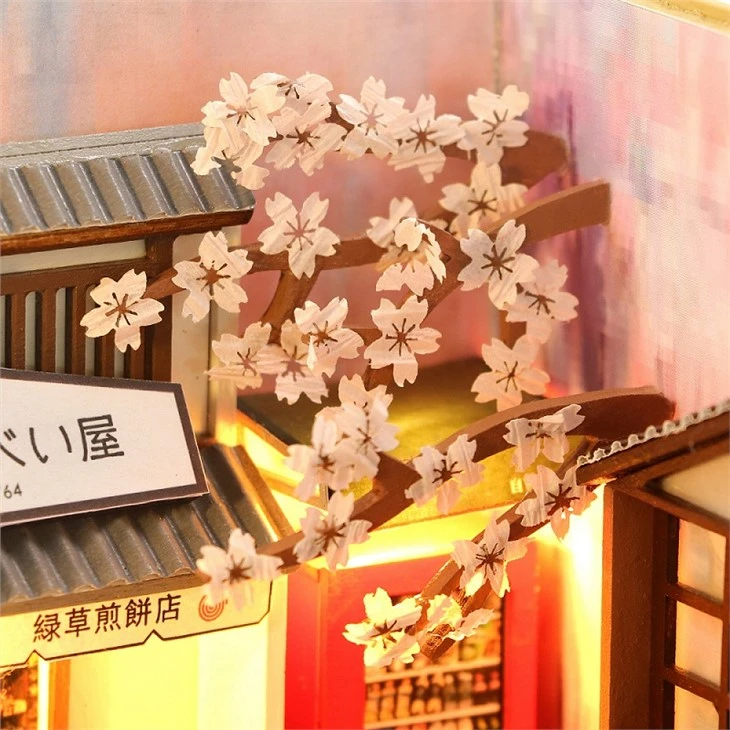 Easy To Assemble Japan Style Sakura Holiday Diy Book Nook